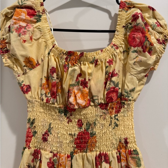 Yellow floral sun dress - Picture 2 of 5